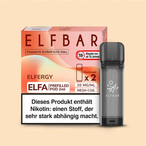 Elfbar Elfa Energy Pods Stk Kaufen F R Elf Vape Shop