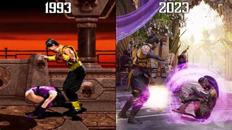 Mileena Ground Roll Evolution Mortal Kombat 2 12 1993 2023 4K