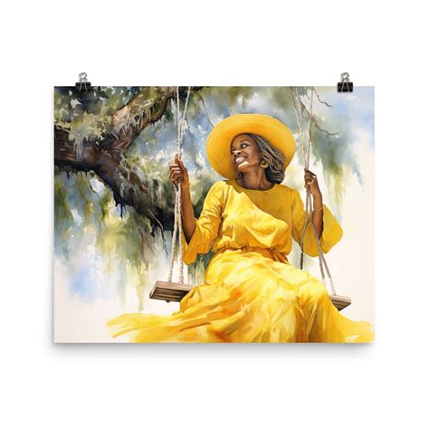 Gullah Art Original Watercolor Painting Poster Print - Etsy