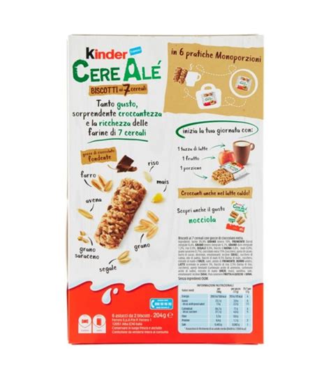 Biscotti Kinder Cereale 7 Cereali Cioccolato X 6pz