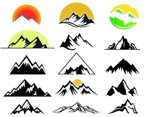 Eps de la cordillera paquete SVG de montaña silueta de Etsy España