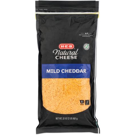 H E B Mild Cheddar Shredded Cheese Shop Cheese At H E B