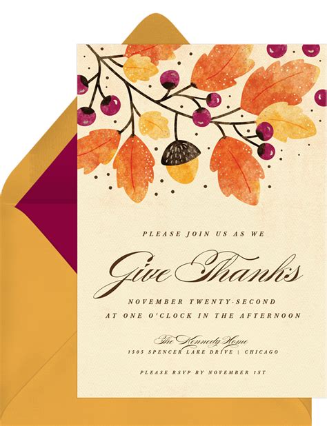 Rustic Autumn Invitations | Greenvelope.com