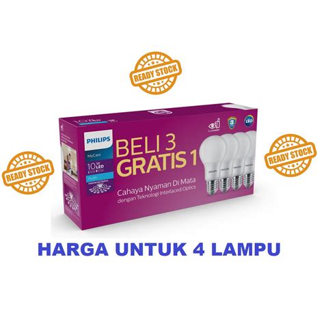 Jual Lampu Philips Led Paket Watt Putih Led Multipack W Watt