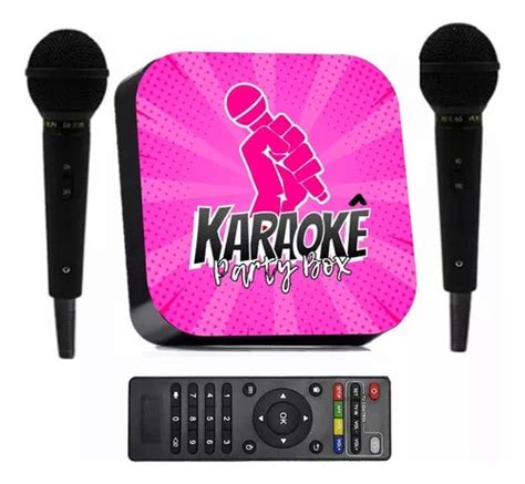 Karaoke Party Box Rosa de 1000 Músicas 2 Microfones MercadoLivre