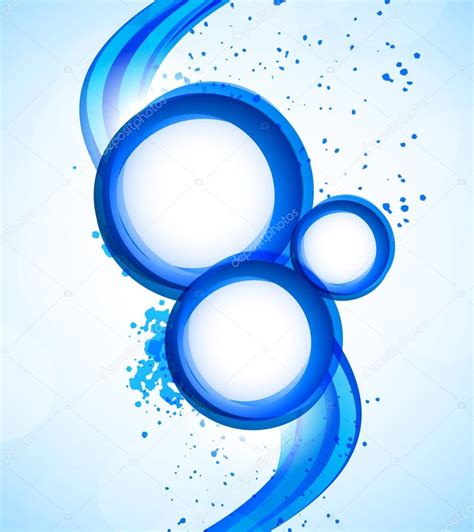 Background With Blue Circles Stock Vector By ©denchik 22261937