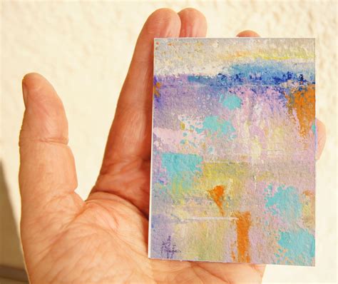 Original Aceo Painting Miniature Art Trading Card Original Art