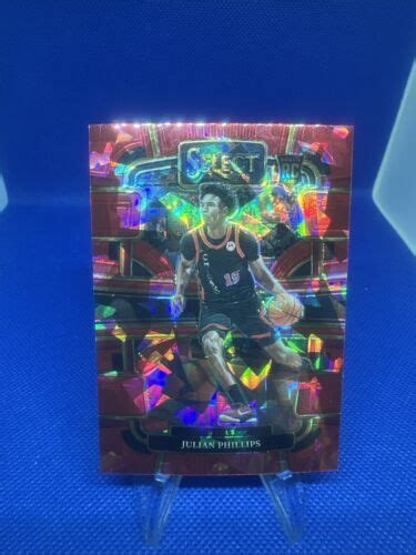 Julian Phillips Panini Select Red Cracked Ice Prizm Rc