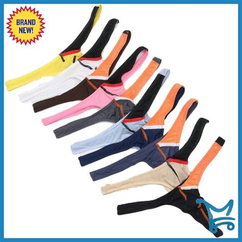 Underwear Socks Mens Ice Silk Thong Bikini Low Rise Gstring Pack