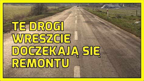 POWIAT GŁOGOWSKI Te drogi wreszcie doczekają się remontu YouTube