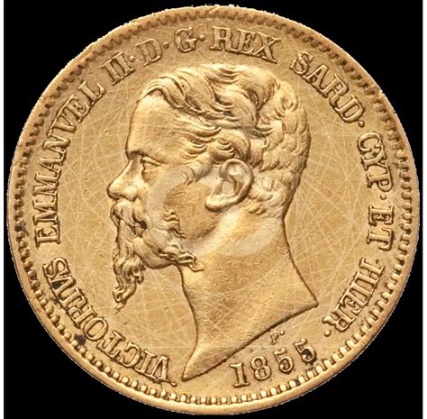 20 Lire Vittorio Emanuele II 1850 1861 Orodei24