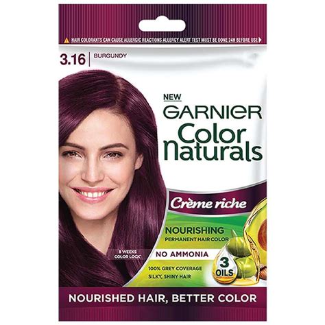 Garnier Color Naturals Creme Riche Sachet No3 16 Burgundy Pack Of 8