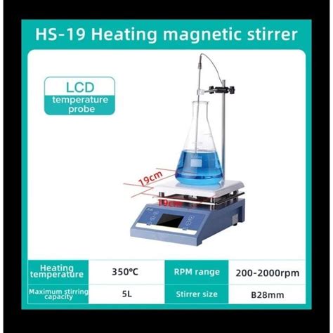 Jual Joanlab Hs Heating Magnetic Stirrer Hot Plate Lab Stirrer Murah Shopee Indonesia