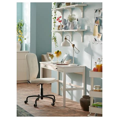 HEMNES white stain, Desk with 2 drawers, 120x47 cm - IKEA