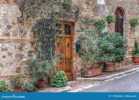 Quaint Alley In Tuscany Stock Photo Image Of Brick 118964246