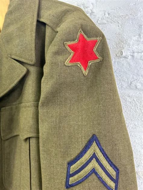 WWII US ARMY 6th Infantry Division Enlisted Ike Jacket 97 64 PicClick CA