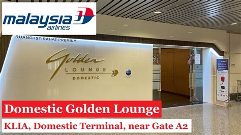 Malaysia Airlines Domestic Golden Lounge Klia Terminal Near Gate