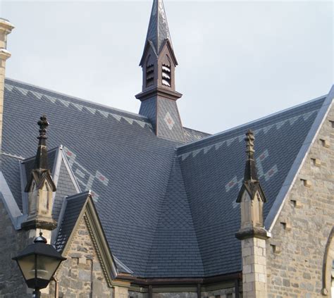 Patterned Slate Roof On Church Slate Roof Roof Plan Roofing North