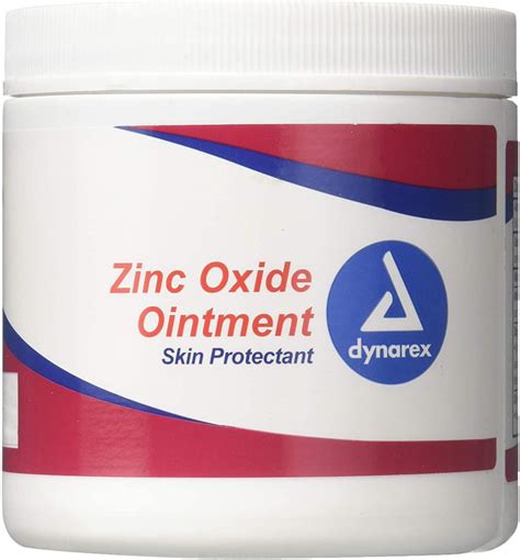 Dynarex Zinc Oxide Ointment White 15 Oz Jar | Diaper Rash Cream | Zinc ...