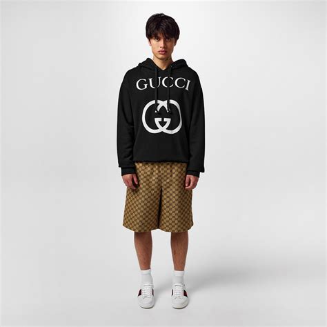 GUCCI | Logo Hoodie | Men | Black 1289 | Flannels