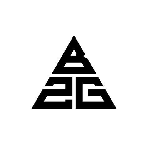 BZG triangle letter logo design with triangle shape. BZG triangle logo ...