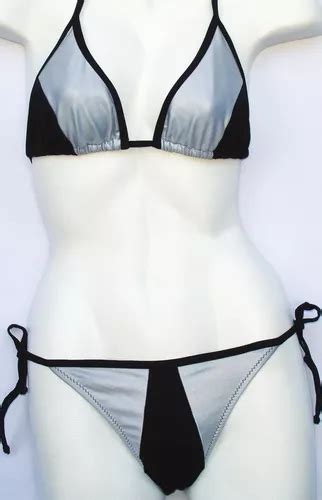 Malla Bikini Conjunto Corpiño Triangulo Y Bombacha Vedetina MercadoLibre