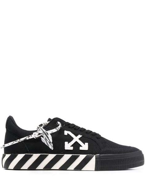 Off White Zapatillas Low Vulcanized Negras Algunas Tallas Disponibles