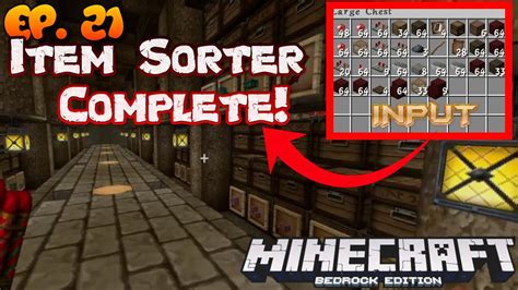 Valyria S Ep Item Sorter Complete Redstone Project Minecraft