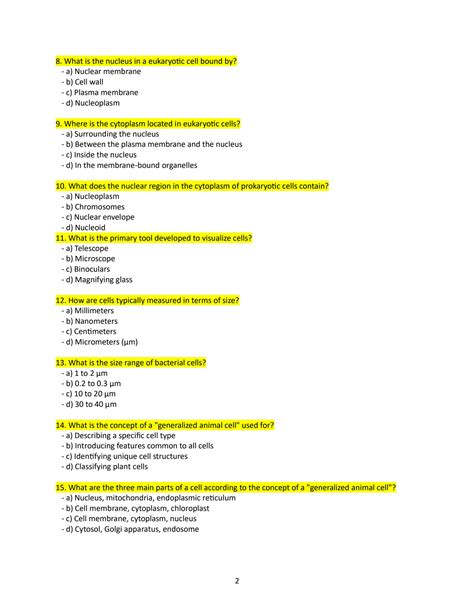 Solution Cytology Mcq N Studypool