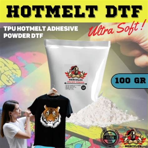 Jual Tpu Hot Melt Adhesive Powder Sablon Dtf Bubuk Transfer Pet Film