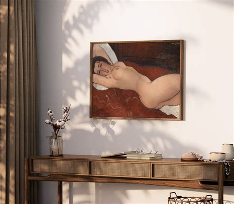 Reclining Nude By Amedeo Modigliani 1917 Expressionism Nude Painting Etsy