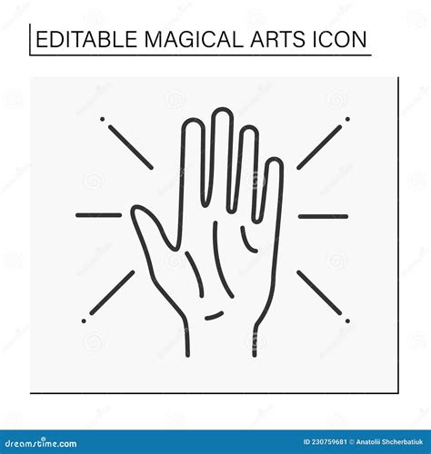 Divination By Lines On A Hand Palm Reading Or Palmistry Vector