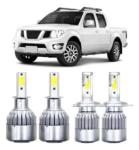 Kit Lampadas Super Led Nissan Frontier Farol E Milha K