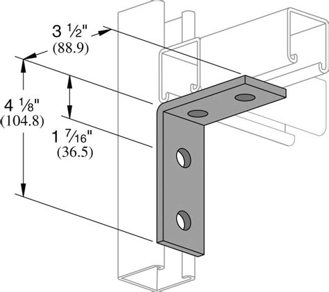 White Cap Unistrut 4 Hole 90 Ell Angle