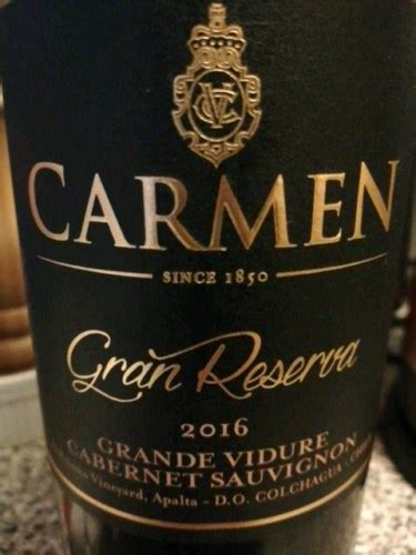 2016 Carmen Gran Reserva Grande Vidure Cabernet Sauvignon Vivino US