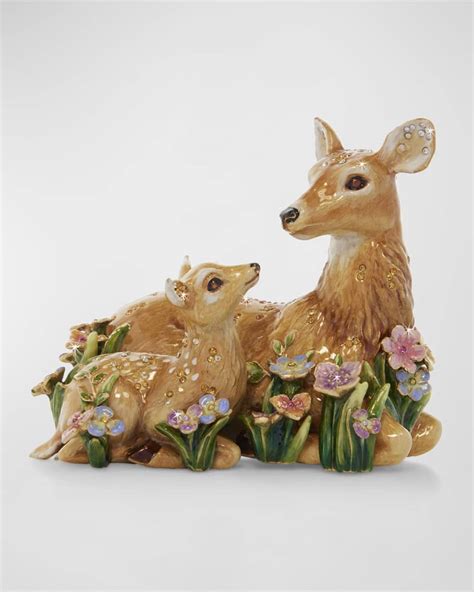 Jay Strongwater Mother And Fawn Figure Neiman Marcus