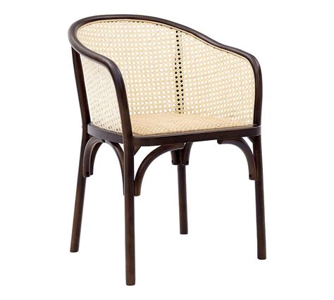 Barrel Back Cane Dining Armchair Pottery Barn