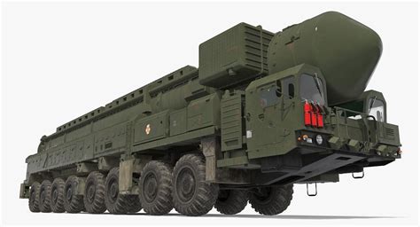 RT 2PM Topol Mobile Intercontinental Ballistic Missile 3D Model 149