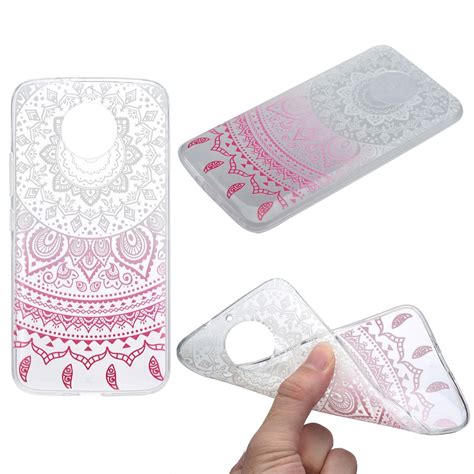 Henna Cover für Motorola Moto G5 Case Schutz Hülle Silikon Sonne Weiß