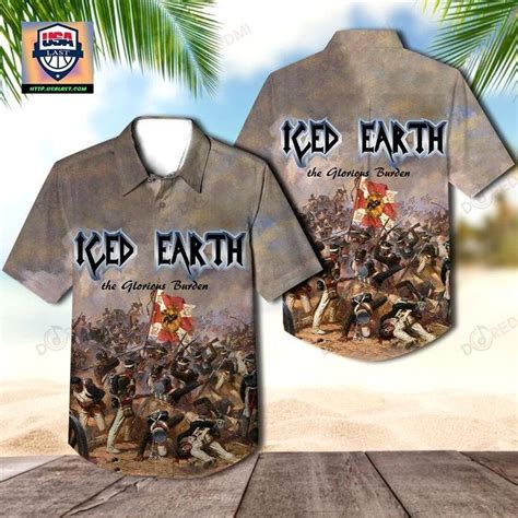 Unique Iced Earth Plagues Of Babylon Album Hawaiian Shirt Usalast