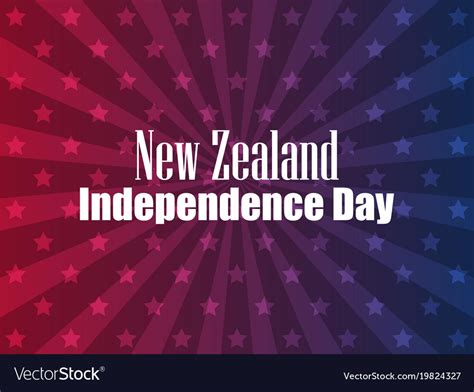 New zealand independence day festive banner Vector Image