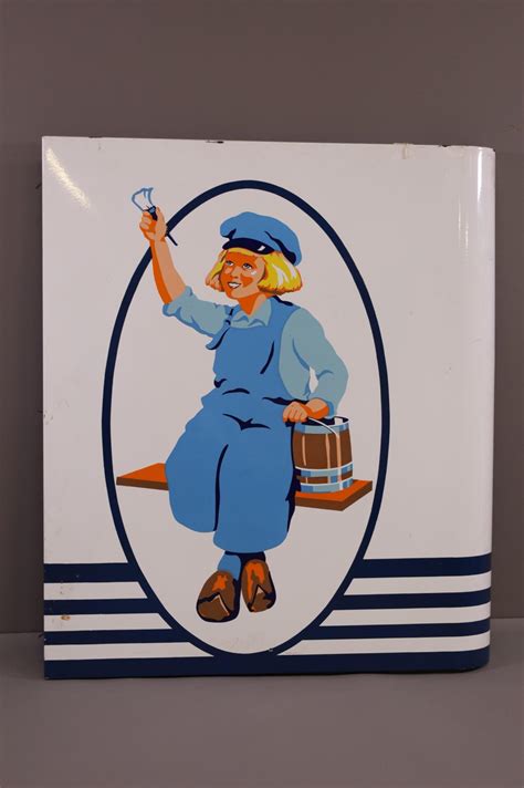 (Dutch Boy Paints) Logo Porcelain Sign (TAC) - Redlands Antique Auction