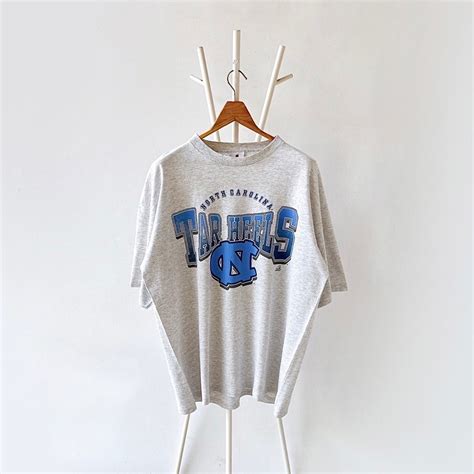 90s University Of North Carolina Tarhells T Shirt Xl Etsy