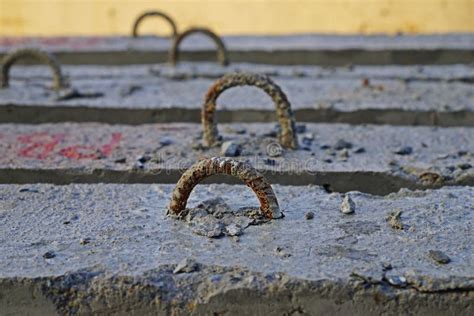 Reinforced concrete beams stock photo. Image of construction - 104124042