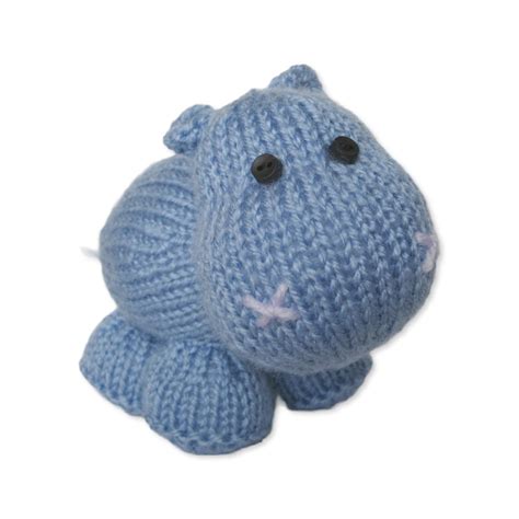 Higgins The Hippo Toy Knitting Pattern Etsy