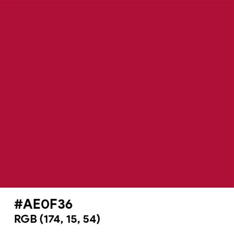 Crimson (Pantone) color hex code is #AE0F36