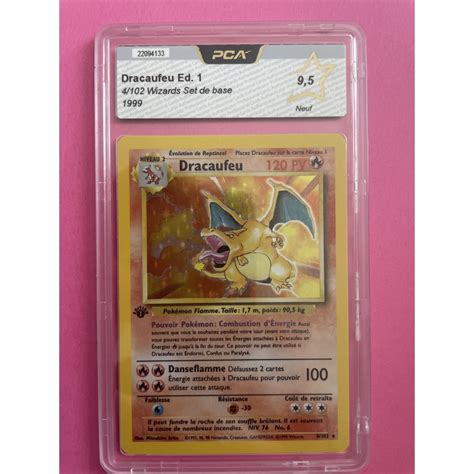 CARTE POKEMON SET DE BASE 4 102 DRACAUFEU Ed 1 PCA 9 5