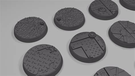 3d File Warhammer 40k Sector Imperialis 32mm Round Bases・3d