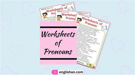 Worksheets Of Pronouns • Englishan