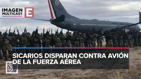 Disparan contra avión de la Fuerza Aérea Mexicana en Culiacán YouTube